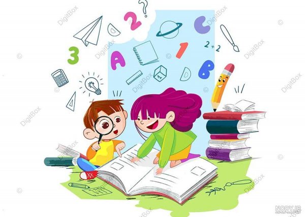  عکس دختر درحال درس خوندن فانتزی