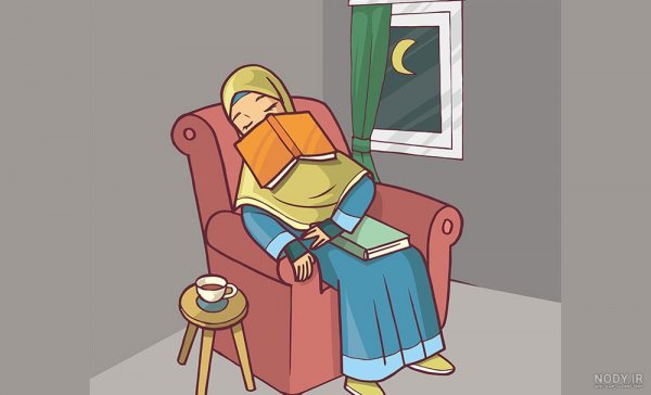  عکس دختر درحال درس خوندن فانتزی