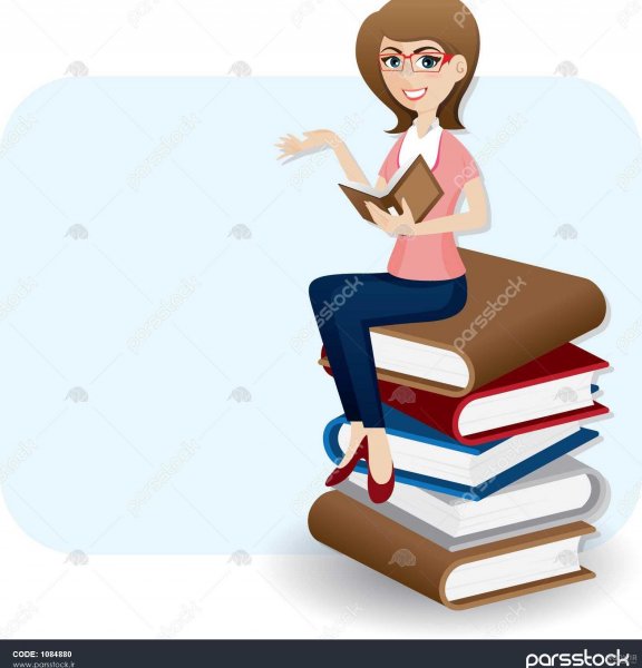  عکس دختر درحال درس خوندن فانتزی