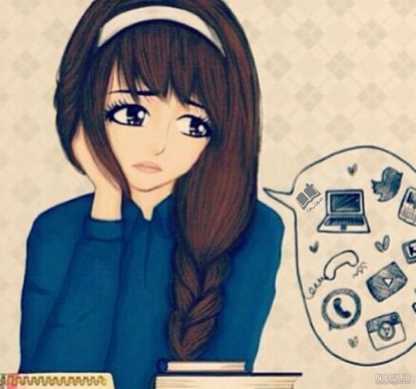 عکس درس خوندن فیک