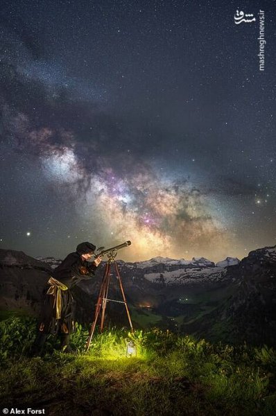 عکس آسمان پر ستاره واقعی