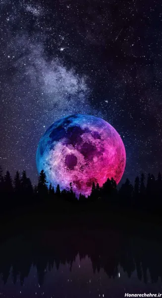  عکس ستاره واقعی در شب