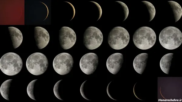  عکس ستاره واقعی در شب