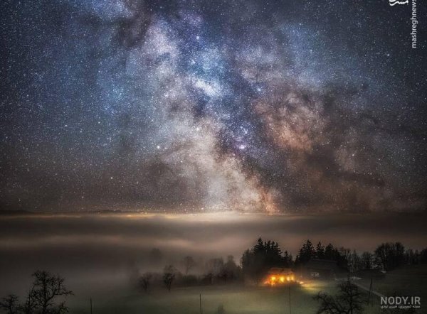  عکس ستاره واقعی در شب از نزدیک