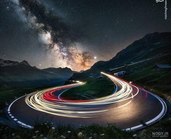  عکس ستاره واقعی در شب از نزدیک