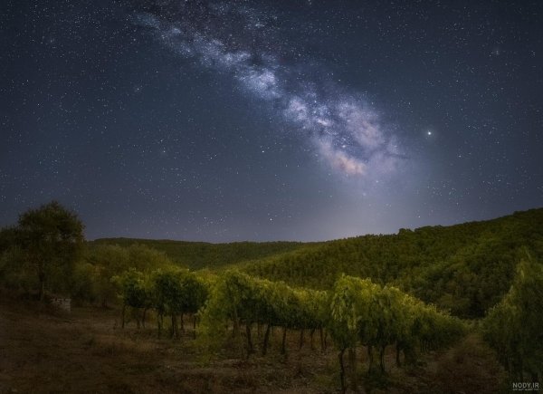  عکس ستاره واقعی در شب از نزدیک