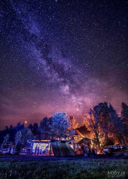  عکس ستاره واقعی در شب از نزدیک