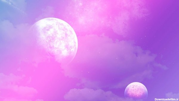  عکس ابر فانتزی صورتی