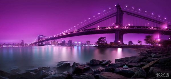  عکس آسمان صورتی و بنفش