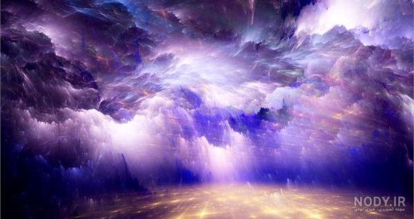  عکس آسمان صورتی و بنفش