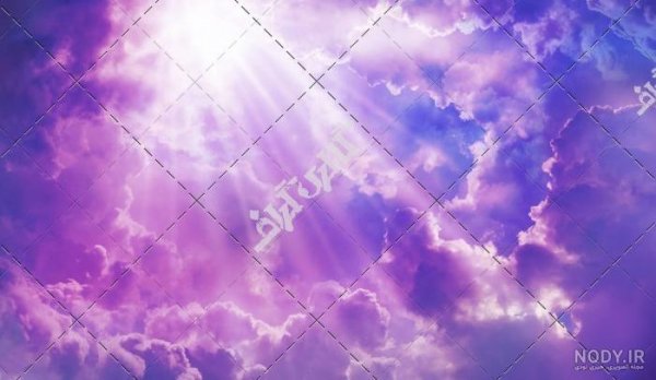  عکس آسمان صورتی و بنفش