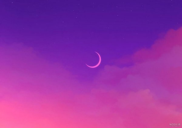  عکس آسمان صورتی و بنفش