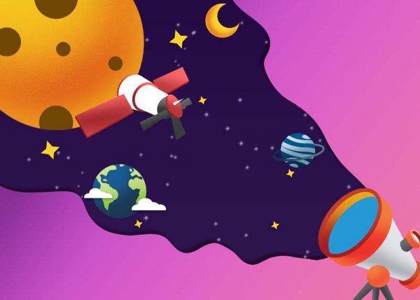 عکس ماه بنفش برای پروفایل