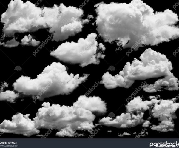  عکس ابر سیاه و سفید