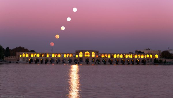  عکس اسمان کویر در شب