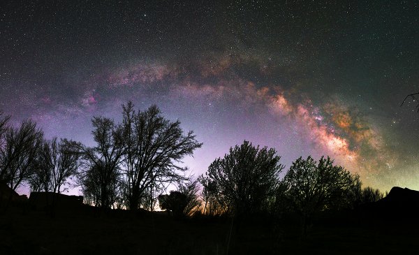  عکس اسمان کویر در شب