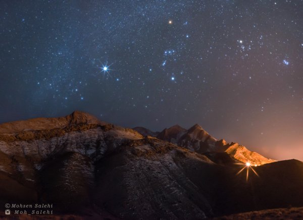  عکس اسمان کویر در شب