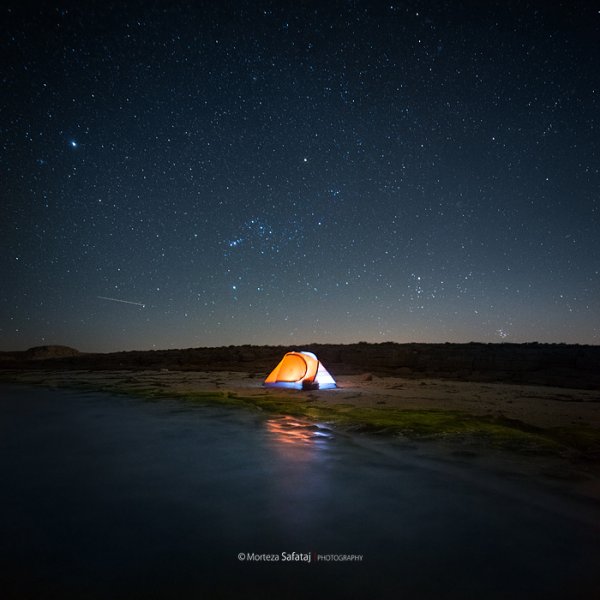  عکس اسمان کویر در شب