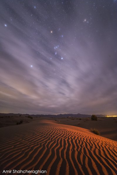  عکس اسمان کویر در شب