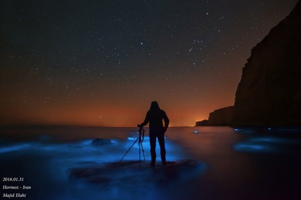  عکس اسمان کویر در شب