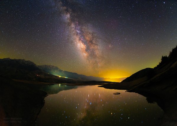  عکس اسمان کویر در شب