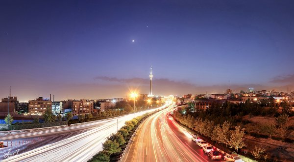  عکس اسمان کویر در شب