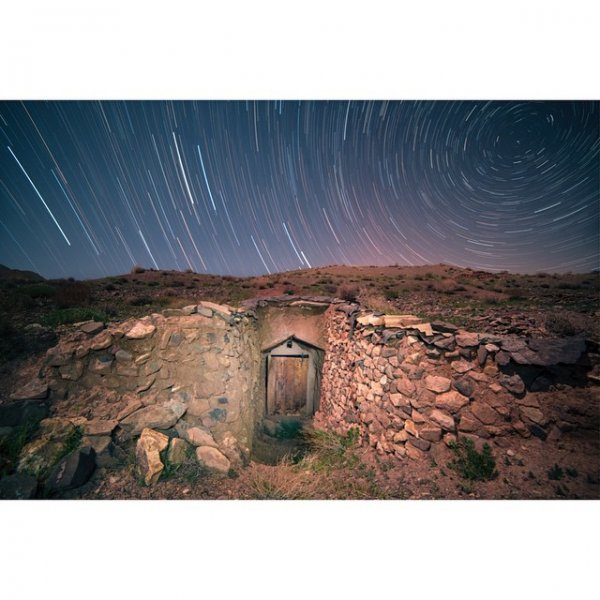  عکس اسمان کویر در شب