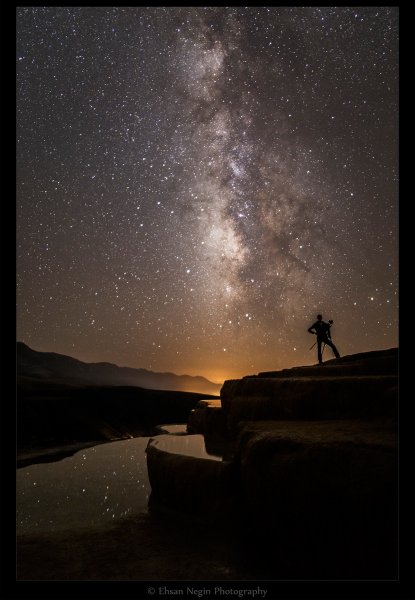  عکس اسمان کویر در شب