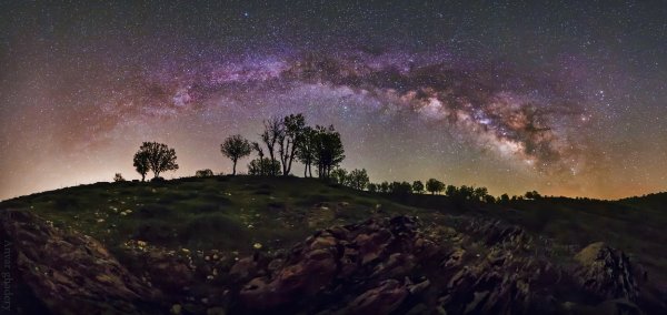  عکس اسمان کویر در شب