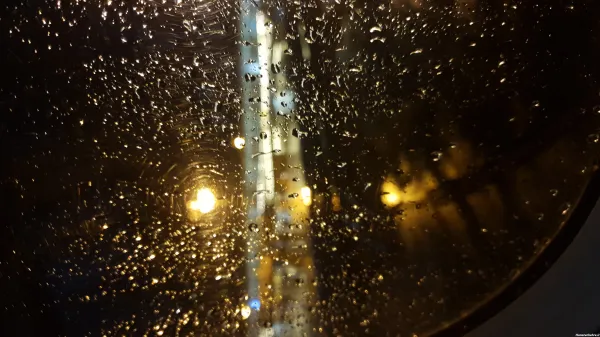  عکس از پنجره هواپیما در شب تهران