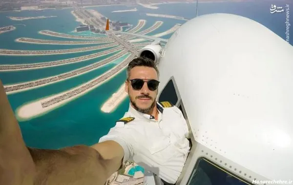  عکس از پنجره هواپیما در شب تهران