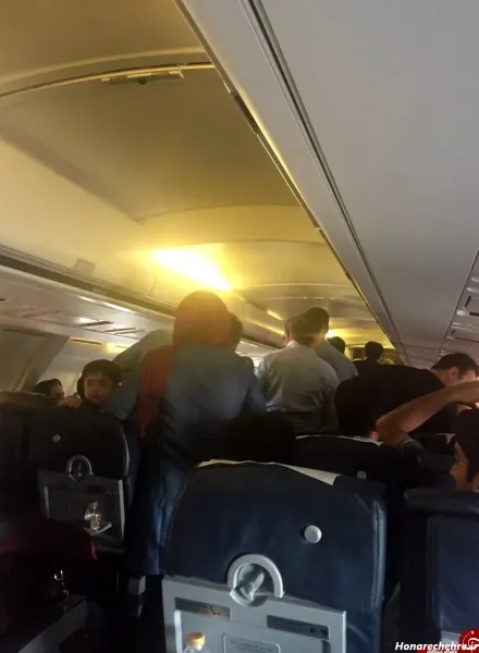  عکس از پنجره هواپیما در شب تهران