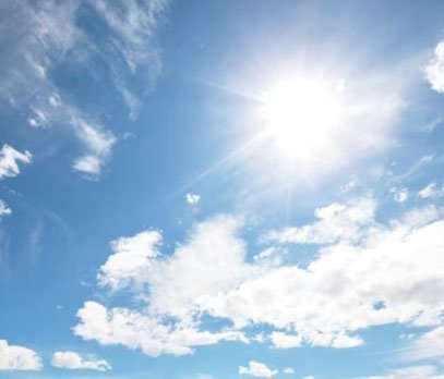  عکس اسمان با خورشید