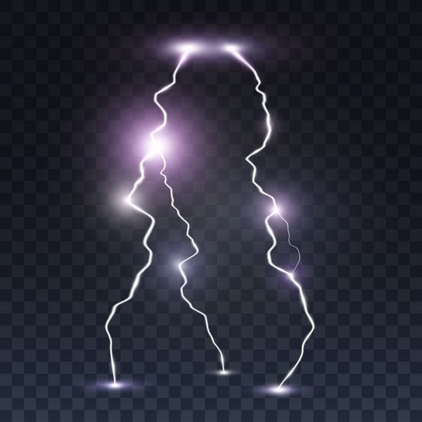  عکس رعد و برق قرمز