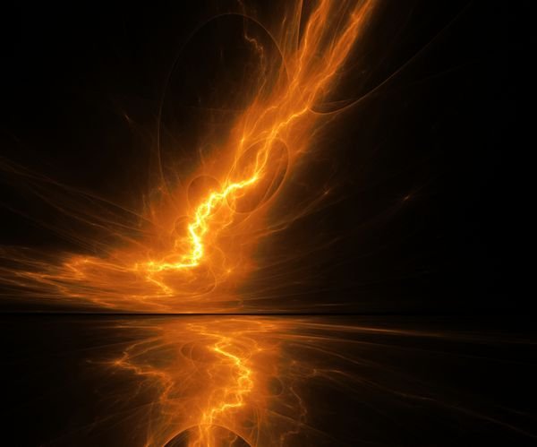  عکس رعد و برق زرد