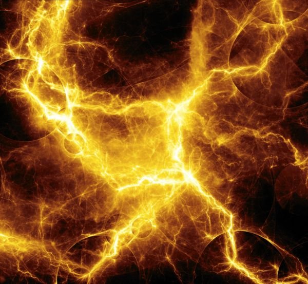  عکس رعد و برق زرد