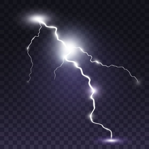 عکس رعد و برق برج میلاد