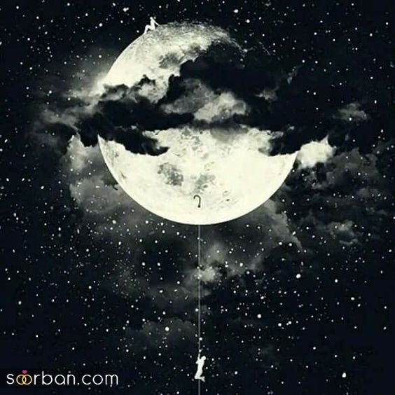 عکس آسمان تو شب