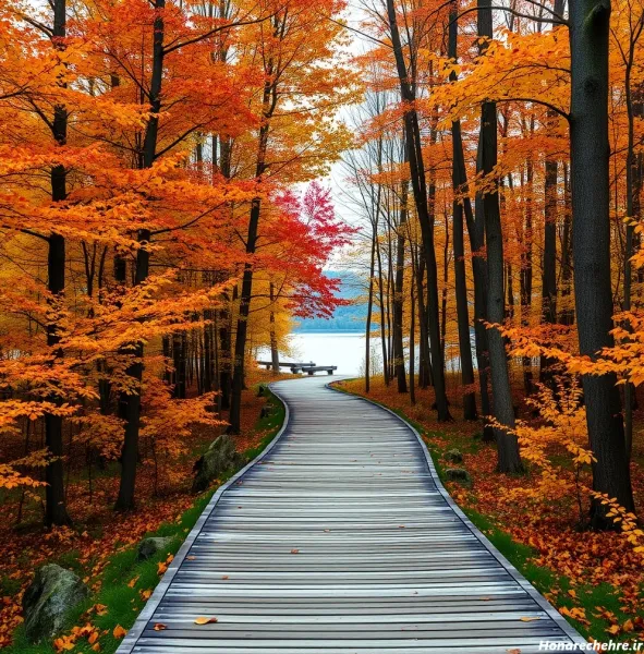 عکس آسمان و جنگل