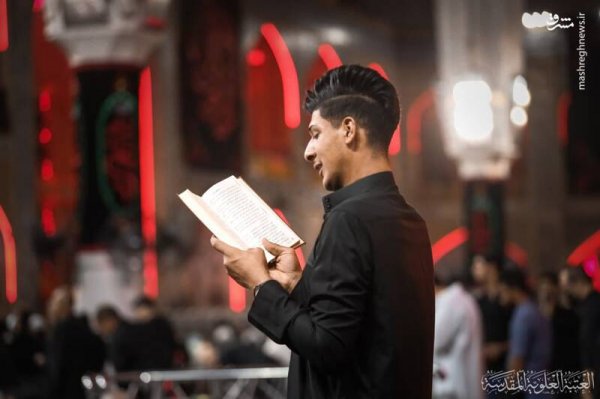  عکس حرم امام علی در شب