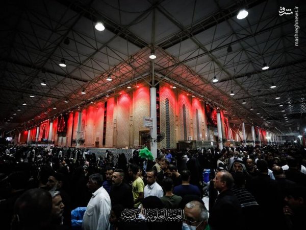  عکس حرم امام علی در شب