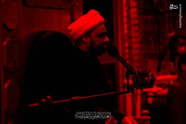  عکس حرم امام علی در شب