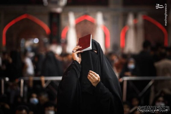  عکس حرم امام علی در شب