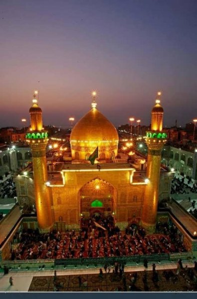  عکس حرم امام علی با نوشته