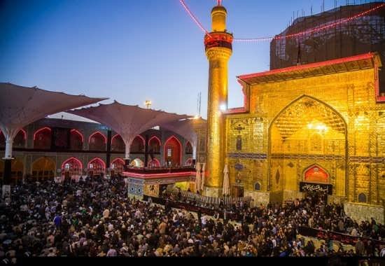  عکس حرم امام علی با نوشته