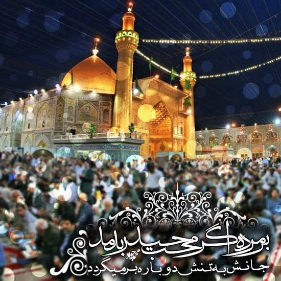  عکس حرم امام علی با نوشته