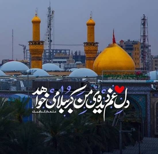  عکس حرم امام علی با نوشته