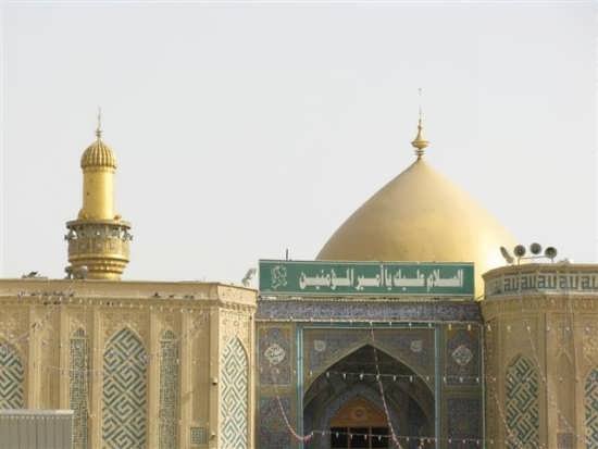  عکس حرم امام علی با نوشته
