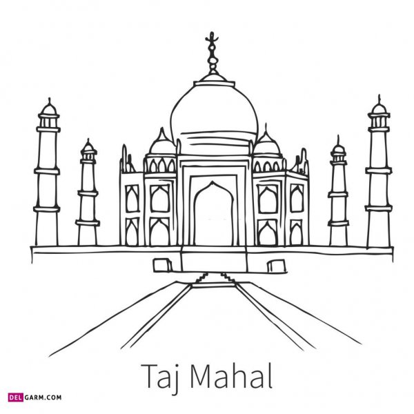  عکس مسجد برای رنگ آمیزی