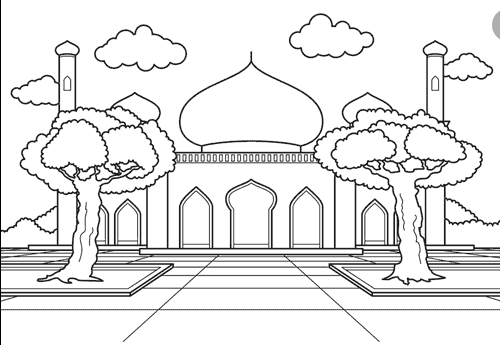  نقاشی مسجد النبی آسان